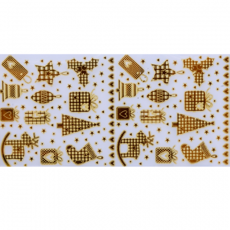 Set folii de transfer Lila Rossa, Gold Christmas Collection, 10 buc [7]