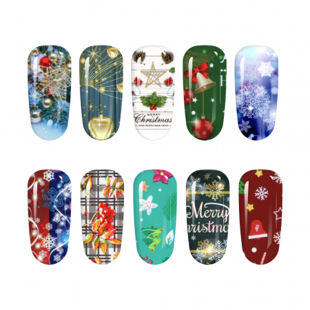 Set folii de transfer Lila Rossa, Magic Winter Collection, 10 buc [3]