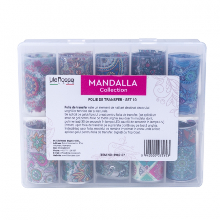Set folii de transfer Lila Rossa, Mandalla Collection, 10 buc [2]