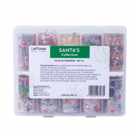 Set folii de transfer Lila Rossa, Santa's Collection, 10 buc [5]