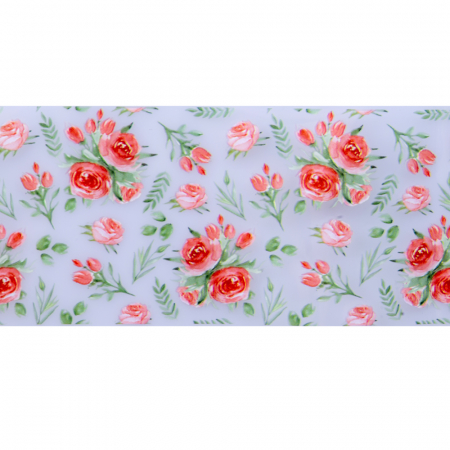 UNGHII - Set folii de transfer Lila Rossa, Spring Collection, 10 buc