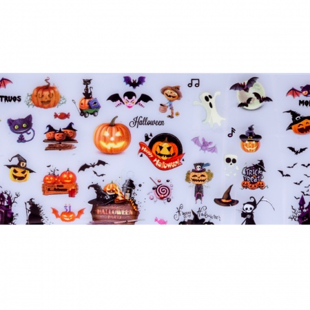 UNGHII - Set folii de transfer Lila Rossa, Trick Or Treat Collection, 10 buc