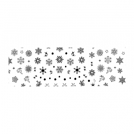 Set folii de transfer Lila Rossa, Winter Lace Collection, 10 buc [9]