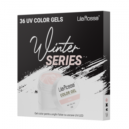 UNGHII - Set gel color Lila Rossa, Winter Series, 36 geluri