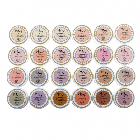 UNGHII - Set gel color Miley, Natural Series, 24 buc x 5 ml, m2402