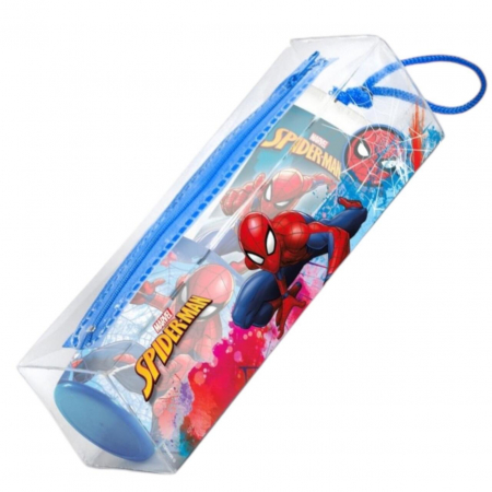 Set ingrijire dentala pentru copii, pahar, pasta de dinti, periuta si etui, Spiderman, 2567 [1]