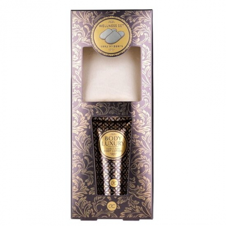 Import - Set ingrijire picioare cu lotiune pentru picioare si papuci Body Luxury, Accentra, 6056498