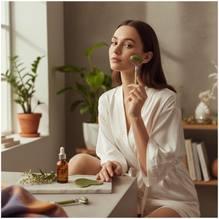 Set Jade Roller & Jade Gua Sha, IDC Institute, 80087 [1]