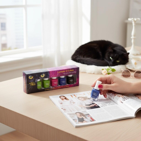 Set lac de unghii Catitude in Colors, 5 buc x12ml, 64703, Wild&Mild [1]