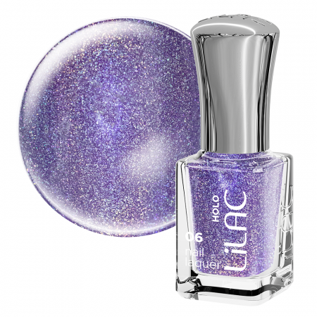 Set lac de unghii Lilac, Holographic, 12 culori [14]