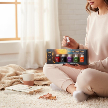 Set lac de unghii Trick or Treat Tints , 5x12ml Limited Edition – Halloween Edition, 63102, Wild&Mild [8]