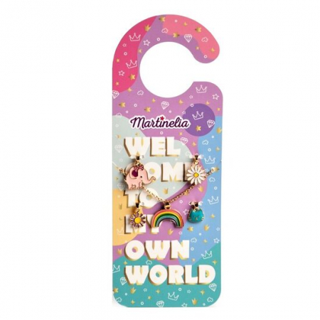 Import - Set lantisor si 5 medalioane Welcome to my World Martinelia 8902B