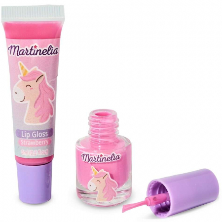Set luciu de buze si lac unghii copii Little Unicorn Duo Martinelia 11932 [1]