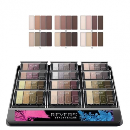 MACHIAJ - Set 12 bucati fard de pleoape Gallant, Nude Collection, Matte