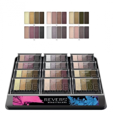 MACHIAJ - Set 12 bucati fard de pleoape Gallant, Nude Collection, Sidef