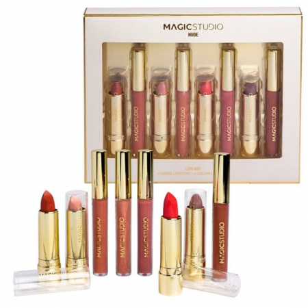 Import - Set Mix cu 8 Rujuri, Nude Lips Duos, Magic Studio, 56172