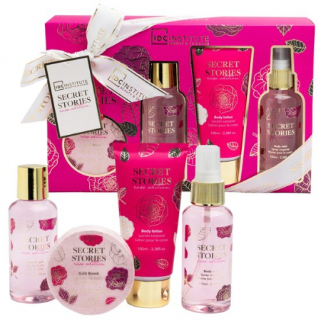Import - Set produse de ingrijire corporala Secret Stories, Rose Edition,42293 Idc Institute