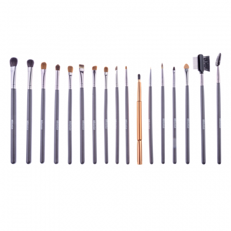 Set profesional 26 pensule makeup Megaga, Ultimate Trend, Lila Rossa, husa neagra [3]