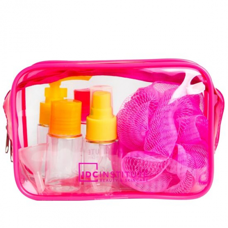MyCosmetics - Set recipiente pentru calatorii si borseta 90001 Neon Travel, IDC Institute