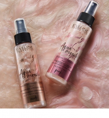 Spray iluminator hidratant Eveline Glow&Go 4 in 1 110 ml