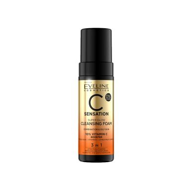 Curatare si demachiere - Spuma pentru curatare faciala EVELINE C Sensation 3in1 150ml