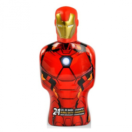Corp - Spumant de baie si sampon, figurina 3D, Avengers, Iron Man, 350ml