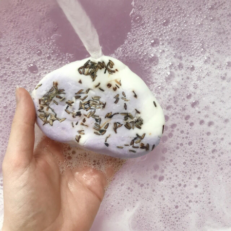 Spumant de baie solid Lavender Clouds Bubble Doh 135g, Bomb Cosmetics [2]