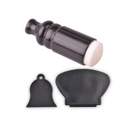 UNGHII - Stampila si racleta pentru unghii 2M - negru