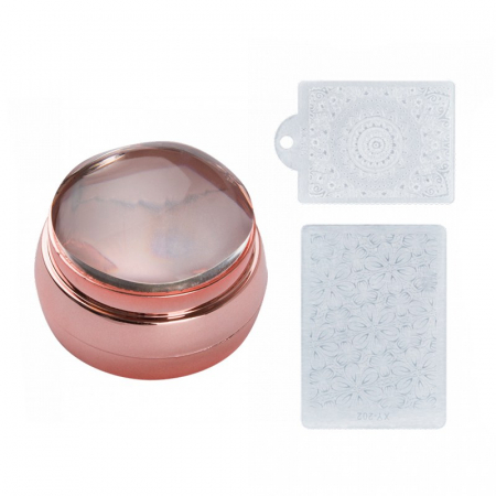 UNGHII - Stampila si raclete pentru unghii 2M Flat - Rose Gold