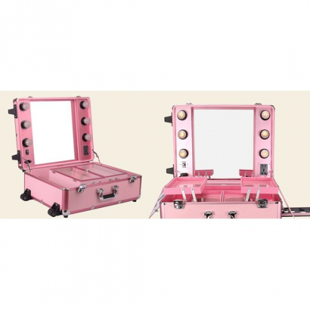 SALOANE - Statie de makeup profesionala, roz