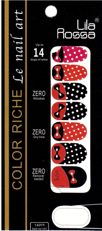 UNGHII - Sticker pentru unghii nail art, Lila Rossa, 14 in 1, nr 16