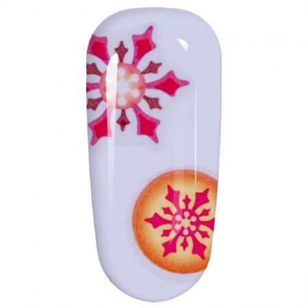Sticker Lila Rossa pentru decor unghii, Craciun, Revelion si iarna, nail art, xf3118 [2]