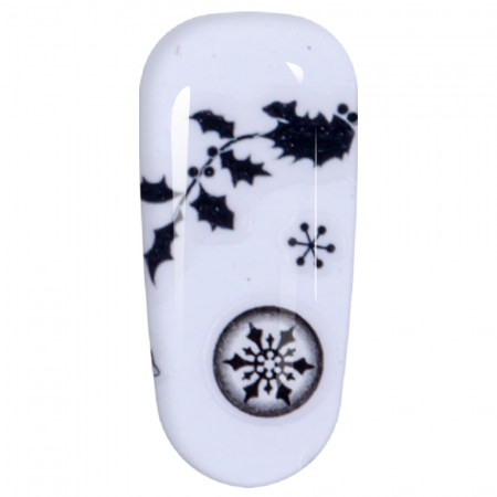 Sticker Lila Rossa pentru decor unghii, Craciun, Revelion si iarna, nail art, xf3120 [4]