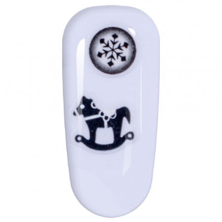 Sticker Lila Rossa pentru decor unghii, Craciun, Revelion si iarna, nail art, xf3120 [3]