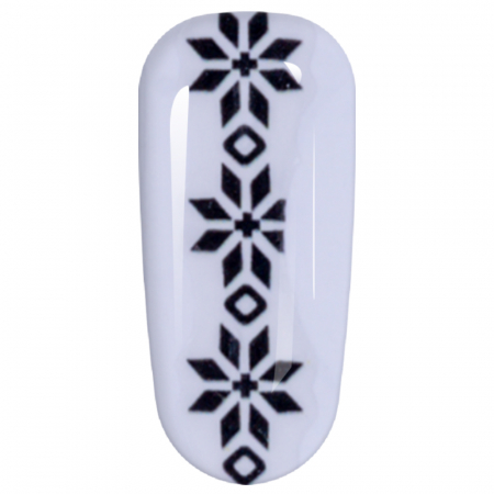 Sticker Lila Rossa pentru decor unghii, Craciun, Revelion si iarna, nail art, xf3121 [4]