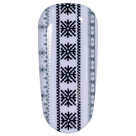 Sticker Lila Rossa pentru decor unghii, Craciun, Revelion si iarna, nail art, xf3121 [2]