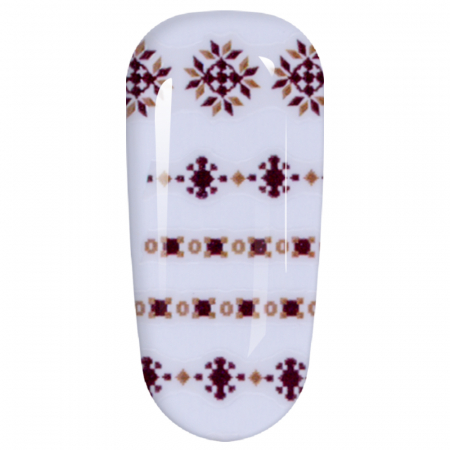 Sticker Lila Rossa pentru decor unghii, Craciun, Revelion si iarna, nail art, xf3122 [4]