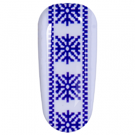 Sticker Lila Rossa pentru decor unghii, Craciun, Revelion si iarna, nail art, xf3123 [2]