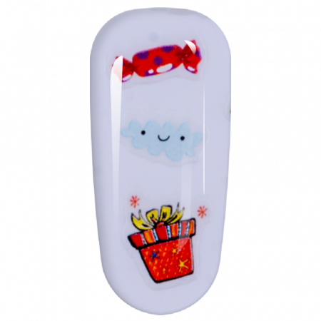Sticker Lila Rossa pentru decor unghii, Craciun, Revelion si iarna, nail art, xf3124 [3]