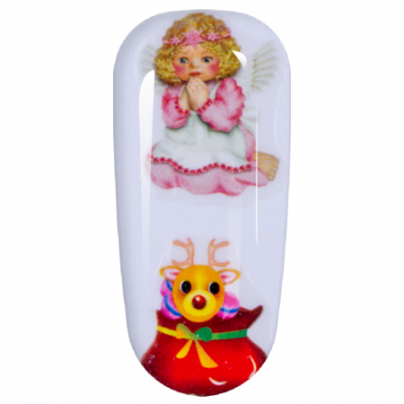 Sticker Lila Rossa pentru decor unghii, Craciun, Revelion si iarna, nail art, xf3128 [2]