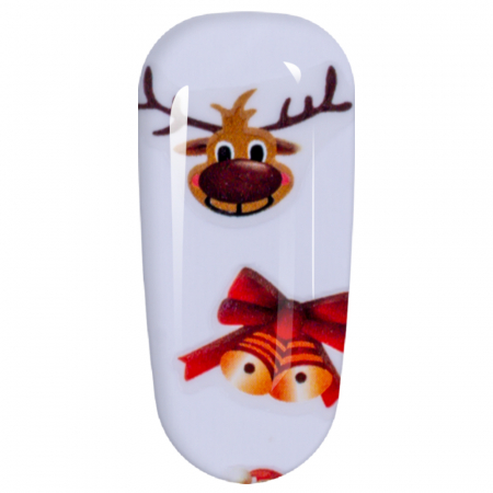 Sticker Lila Rossa pentru decor unghii, Craciun, Revelion si iarna, nail art, xf3131 [3]