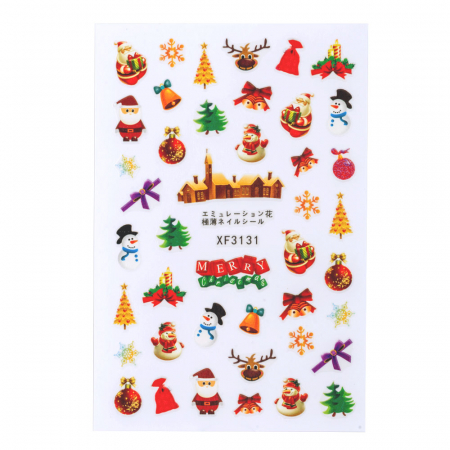 Sticker Lila Rossa pentru decor unghii, Craciun, Revelion si iarna, nail art, xf3131 [1]