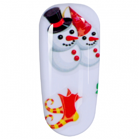 Sticker Lila Rossa pentru decor unghii, Craciun, Revelion si iarna, nail art, xf3133 [2]