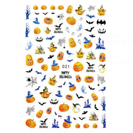 Sticker Lila Rossa pentru decor unghii, Halloween edition, nail art xf021 [1]