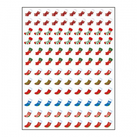 UNGHII - Sticker nail art Lila Rossa, pentru Craciun, Revelion si iarna, 15 x 9 cm, z-d4654