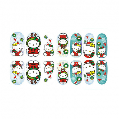 Sticker pentru unghii nail art, Lila Rossa, 14 in 1, nr 159 [0]