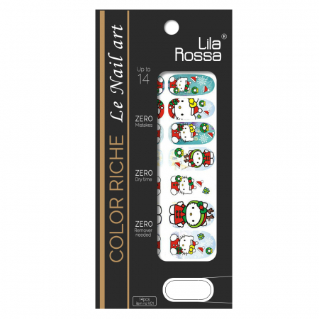 Sticker pentru unghii nail art, Lila Rossa, 14 in 1, nr 159 [1]