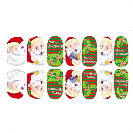 Sticker pentru unghii nail art, Lila Rossa, 14 in 1, nr 160 [1]