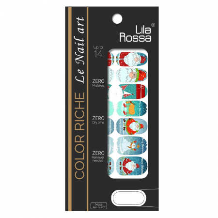 Sticker pentru unghii nail art, Lila Rossa, 14 in 1, nr 162 [1]