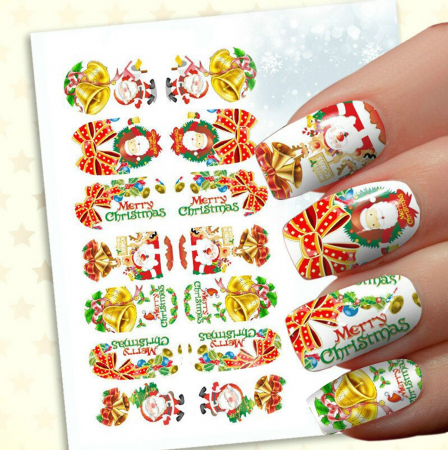 Sticker pentru unghii nail art, Lila Rossa, 14 in 1, nr 163 [2]
